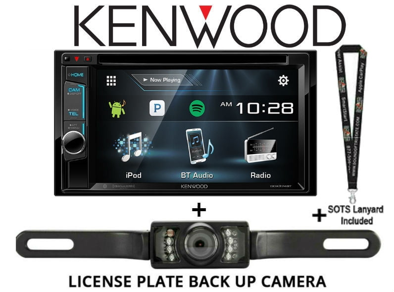 Kenwood DDX375BT 6.2" DVD Receiver with License Plate Style Backup