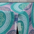 thumbnail image 4 of Ethnic Dog Crate Cover, Greek Geometric Circle Along Mediterranean Folk Geometric Effects Cultural Vibes, Easy to Use Pet Kennel Cover Small Dogs Puppies Kittens, 7 Sizes, Teal and Mauve, by Ambesonne, 4 of 6