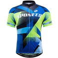 thumbnail image 2 of Sponeed Cycling Jersey Men Short Sleeve Full Zipper Bike Riding Tops Quick Dry Reflective Cycle Shirts Blue L, 2 of 5