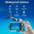 thumbnail image 2 of 1080P Ultra HD Action Camera with 2.7in TFT Screen 30MP Anti-shaking Underwater 3-meter Waterproof 16×Digital Zoom Support 128GB TF Card with Battery Lanyard USB Cable, 2 of 9