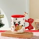thumbnail image 4 of Taza de cerámica navideña con tapa y cuchara, bonitas tazas de café para parejas, tazas de café de alta marca de color para el hogar, taza de agua, 4 of 8