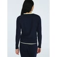 thumbnail image 3 of Free Assembly Women's Fitted Cardigan Sweater with Long Sleeves, Lightweight, Sizes XS-XXL, 3 of 5