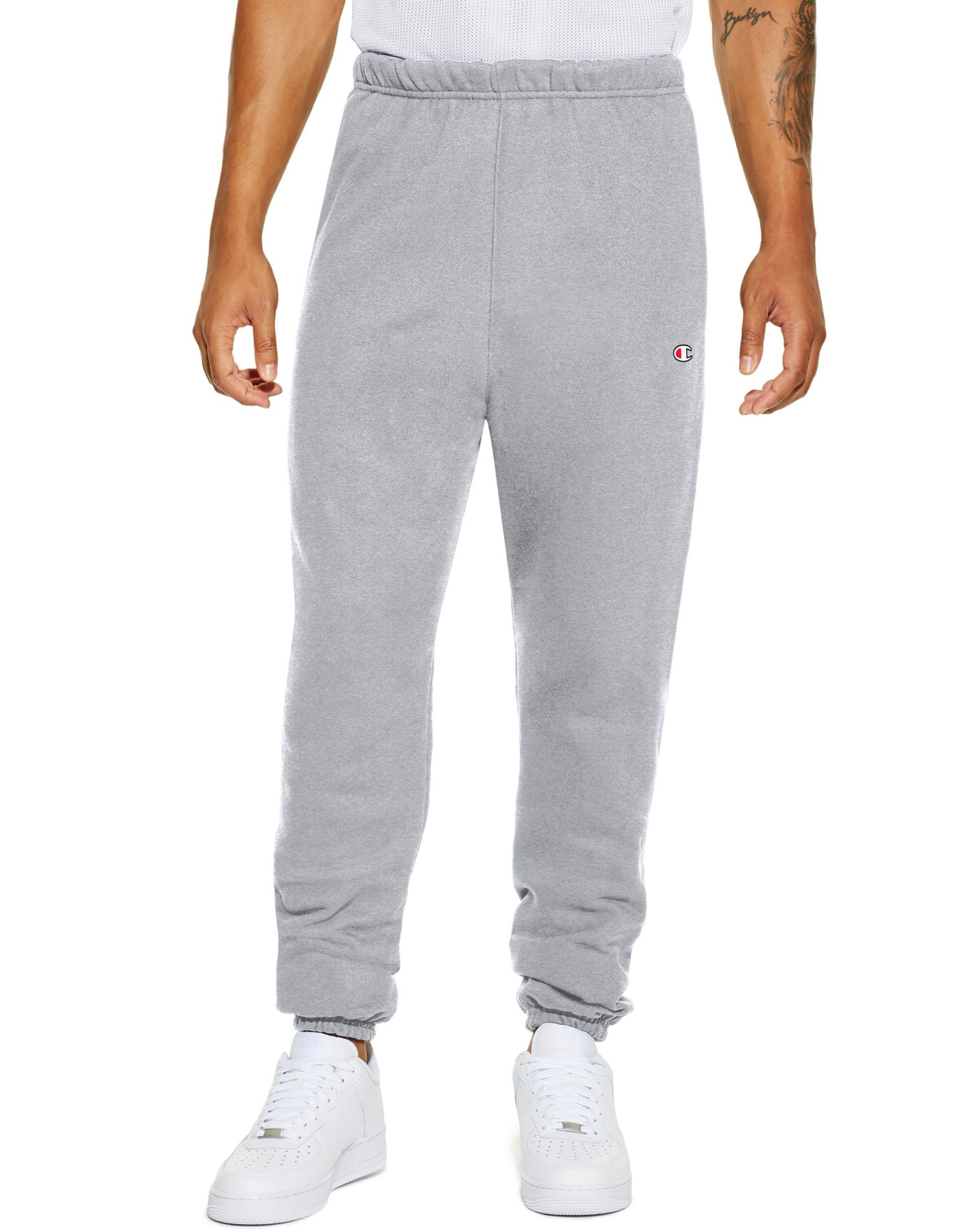grey men's champion sweatpants