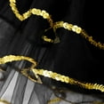 thumbnail image 6 of Yeahdor Girls Sequins Single Long Sleeve Dress Ballet Jazz Latin Mesh Tutu Skirted Leotard Dance Costume Gold 12, 6 of 7