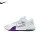 thumbnail image 2 of Zapatillas de baloncesto Nike Air Max Impact 4 Balance Support ligeras de caña baja para hombre, color blanco y morado, 2 of 4