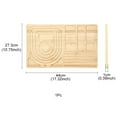 thumbnail image 4 of 1 pc Rectangle Wood Bracelet Design Boards for Beaded Bracelet Necklace Jewelry Making BurlyWood 44x27.3x1cm, 4 of 6