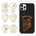 thumbnail image 4 of Case Yard Wooden Case for iPhone-12/12-Pro Soft TPU Silicone cover Slim Fit Shockproof Wood Protective Phone Cover for Girls Boys Men and Women Supports Wireless Charging Sailor Skull Design, 4 of 7
