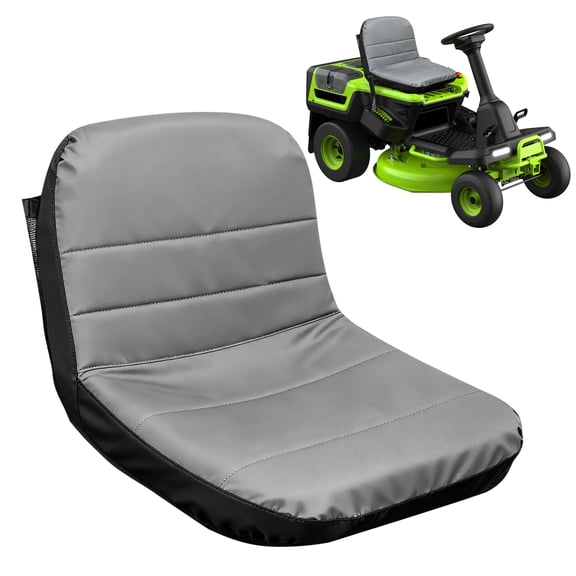 Lawn Tractor Seat Cover, TSV Universal Lawn Mower Seat Cover, Gray