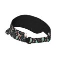 thumbnail image 2 of Daiia Christmas cute deer old man Pattern Sport Sun Visor Hats Visor Cap Adjustable Empty Top Baseball Cap Cotton Ball Caps for Women and Men, 2 of 7