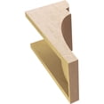 thumbnail image 6 of 8"W x 8"D x 16"H Wide Yorktown Rough Cedar Woodgrain TimberThane Corbel, Primed Tan, 6 of 6