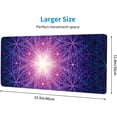 thumbnail image 3 of Large Mouse Pad,Sacred Geometry,Flower of Life Symbol Large XL Desk Mat Extended Waterproof Mouse Mat with Stitched Edges and Non-Slip Base for Office Gaming Home 31.5 X 11.8 Inch, 3 of 6