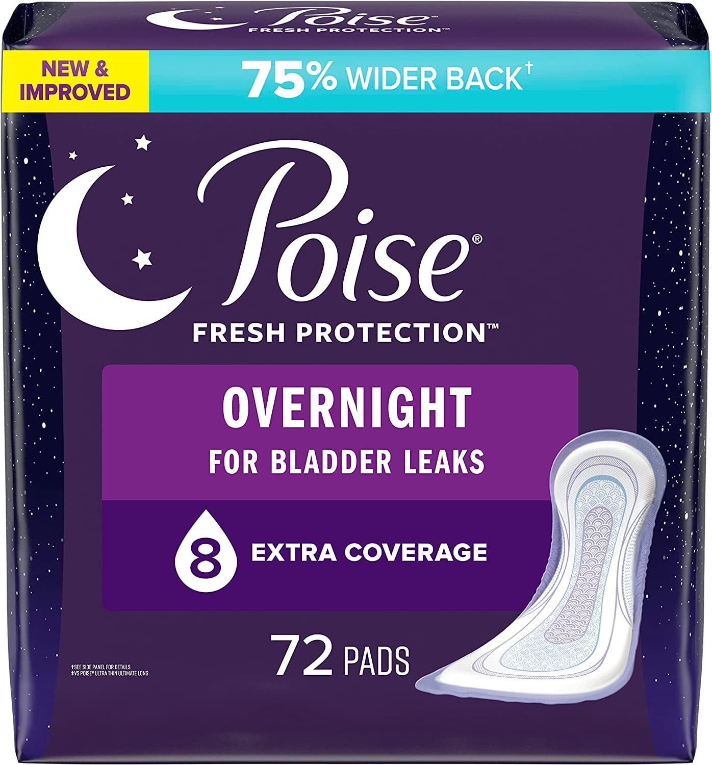Poise Incontinence Pads & Postpartum Incontinence Pads, 8 Drop