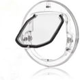thumbnail image 1 of Puerta para gatos para puertas interiores y exteriores, puerta para mascotas con bloqueo de 4 vías, puerta para ventana para perros, puerta redonda transparente extragrande con solapa para g, 1 of 5