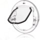thumbnail image 1 of Puerta para gatos para puertas interiores y exteriores, puerta para mascotas con bloqueo de 4 vías, puerta para ventana para perros, puerta redonda transparente extragrande con solapa para g, 1 of 5