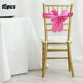 thumbnail image 2 of Virelaxpo 15-Pack No-Tie Bow Chair Straps for Wedding and Banquet Decorations - Easy Clip-On Design Chair Covers in Various Colors for Party Events, 2 of 6