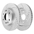 thumbnail image 5 of Detroit Axle - Front Brake Kit for GMC Chevy Silverado Sierra 1500 Suburban Tahoe Yukon Cadillac Escalade ESV, Drilled and Slotted Brake Rotors Ceramic Brake Pads: 13.50" Rotor, 5 of 7