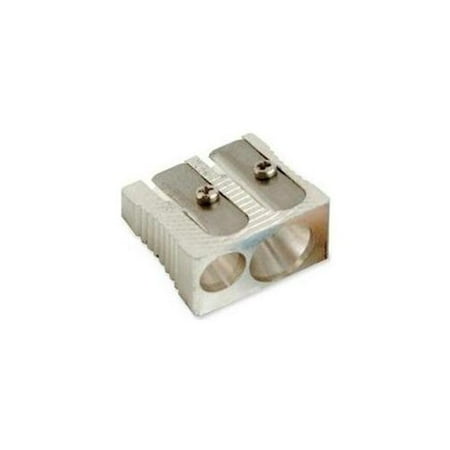 Metal Pencil Sharpener Baumgartens Two-hole Metal Pencil sharpener - Handheld - 2 Hole(s) - Metal - Silver ()