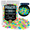 Rainbow, variant on Glow in the Dark Garden Pebbles for Walkways, Flower Beds & Landscaping, Luminous Stones, Blue & 1000pcs
