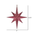 thumbnail image 2 of Vickerman 15.75" Fuchsia Iridescent Glitter Bethlehem Star Christmas Ornament, 2 of 2