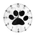 thumbnail image 1 of Reloj de pared con forma de pata de perro, silencioso, de 10 pulgadas, estilo rústico retro, decorativo para sala de estar, cocina, hogar, baño y dormitorio, 1 of 7