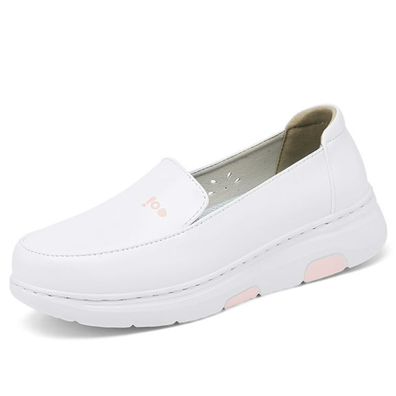 YOURDIARY Women's Nurse Shoes Argo Slip Resistant Medical Work Shoes White