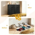 thumbnail image 5 of Ktaxon Large 6 Drawers Dresser Chests for Bedroom, Wood Chset of Drawers,Dressers Organizer for Bedroom, Living Room,Hallway, Black, 5 of 17