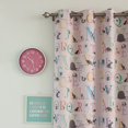 thumbnail image 4 of Best Home Fashion Closeout Room Darkening Alphabet Print 2 Panel Curtain Set 84" Length, 4 of 5