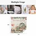 thumbnail image 5 of Eucalyptus Trucks Cloth Napkins, Spring Farmhouse Floral Leaves Burlap Washable and Reusable Dinner Napkins Set of 2, Table Napkin for Kitchen Party Birthday Wedding Hotel Housewarming 20"x20", 5 of 9