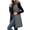01_Gray, variant on KICILVS Long Puffer Vest Women Hooded Geometric Quilted Sleeveless Jacket Long Puffer Coat with Side Pockets