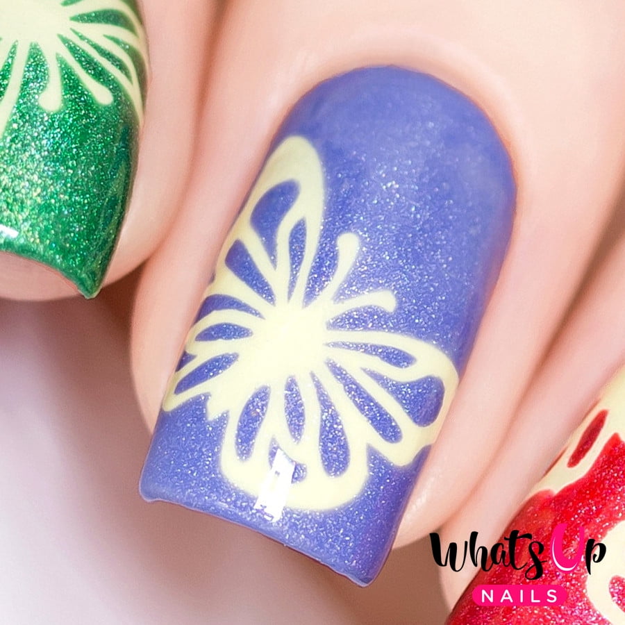 Whats Up Nails - Butterfly Wings Vinyl Stencils Nail Art Design