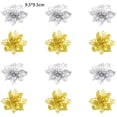 thumbnail image 2 of Hollow Simulation Christmas Flowers Decor Artificial Flowers for Christmas Wreath Tree Decor 12 pcs, 2 of 5