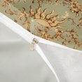 thumbnail image 4 of Homewish Retro Sun Print Duvet Cover Queen, Tropical Blossoms Queen Bedding, Gray Reversible 3 Pieces, 1 Duvet Cover and 2 Pillowcases, 4 of 6