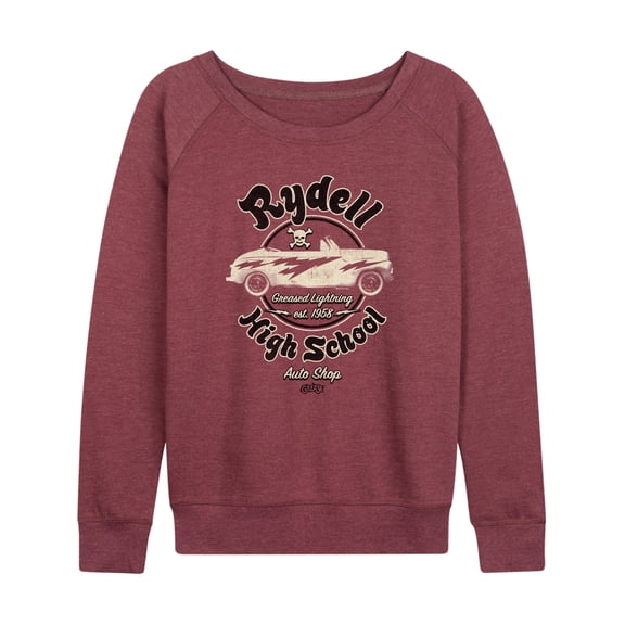 Grease - Rydell High School Auto Shop - Est. 1958 - Women's Lightweight French Terry Long Sleeve Shirt