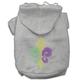 thumbnail image 5 of Pet, Dog  Cat Hoodie Rhinestone, "Mardi Gras Fleur De Lis", 5 of 7