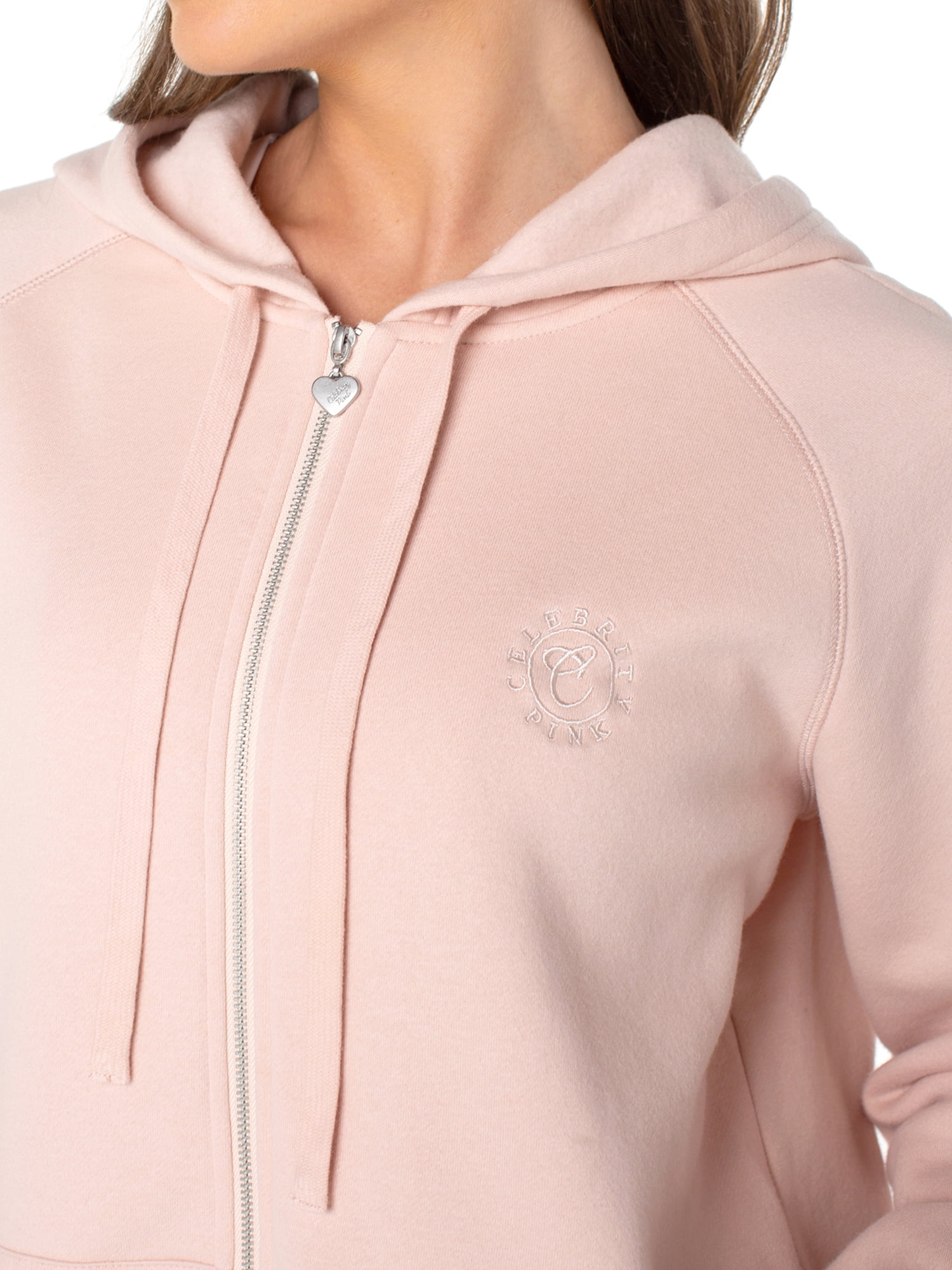 Celebrity Pink Women's Oversized Raglan Zip Hoodie, Sizes XS-XXXL