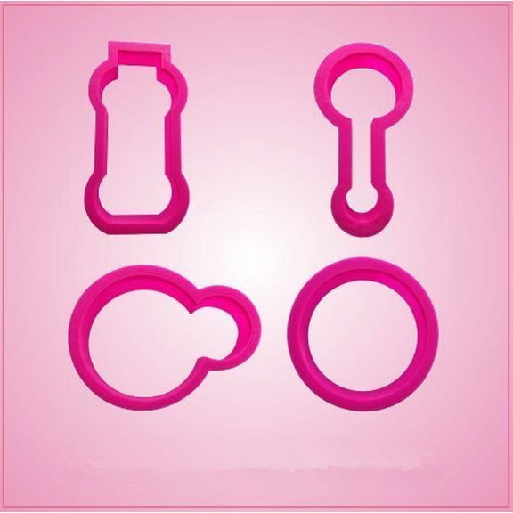 Pink Bubble Cookie Cutter Set