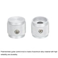 thumbnail image 4 of Uxcell Aluminium Potentiometer Knobs 6mm Control Knobs for Guitar,Power Amplifiers 17mm/0.67" Diam Silver 4pcs, 4 of 6