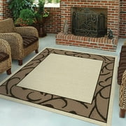 Orian Phoebe Border Indoor/ Outdoor Area Rug, Square