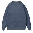 thumbnail image 3 of Dovford Men's Crewneck Sweatshirt Warm Sherpa Lined Sweatshirts Heavyweight Long Sleeve Underwear Winter Fleece Pullover, 3 of 7