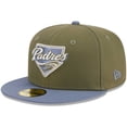 thumbnail image 3 of Men's New Era Olive/Blue San Diego Padres 59FIFTY Fitted Hat, 3 of 5