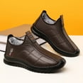 thumbnail image 2 of Xfvqtps Mens Comfortable Boots Velvet Upper Winter Shoes Soft Sole Warm Snow Boots Casual Low Heel Slip on Footwear Easy Wear Coffee, 2 of 9