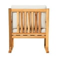 thumbnail image 7 of Pemberly Row Modern Slat Back Solid Wood Club Chair - Natural, 7 of 7