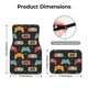 thumbnail image 5 of Balery Retro Video Game Juego de 4 Alfombrillas para Auto, Revestimientos de Caucho Resistente, Diseño Antideslizante, 5 of 7