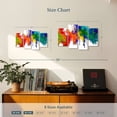 thumbnail image 3 of Elephant Stock Abstract Paint Splash Wall Art - Horizontal Multi Panel Canvas - Living Room Wall Decor - Abstract Multi Panel - Brown And Green Decor - 30" x 18", 3 of 4