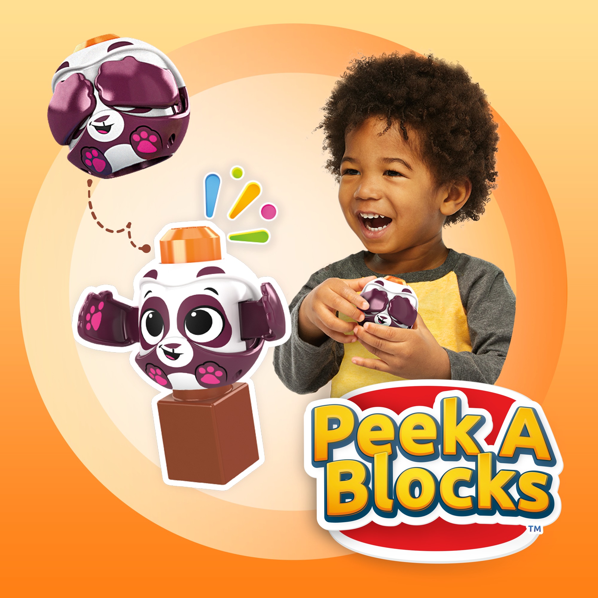 Mega Bloks Peek A Blocks Panda Slide with Big Building Blocks - image 3 of 7