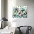 thumbnail image 4 of JEUXUS Flowers Wall Art White Floral Canvas Picture Rose Hydrangea Wall Decor Bird Print Blue Painting Contemporary Artwork Living Room Bedroom Kitchen Home Decor Framed Ready to Hang, 4 of 6