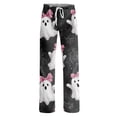 thumbnail image 5 of Halloween Pajama Pants for Women Ghost Print Elastic Waist Comfy Lounge Pjs Pants, 5 of 5