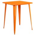 thumbnail image 1 of Bowery Hill 31,5" Table à Manger Carrée en Métal Orange, 1 of 1