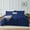 Navy, variant on IR Imperial Rooms 3 Piece Duvet Cover Set Soft Microfiber Button Closer Navy Color King All-Season
