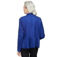 thumbnail image 2 of Alfred Dunner Womens Suede Cascade Jacket, 2 of 6